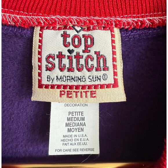 Vintage 90s Morning Sun Crewneck Grandma's Sweater, Medium - Picture 3 of 5